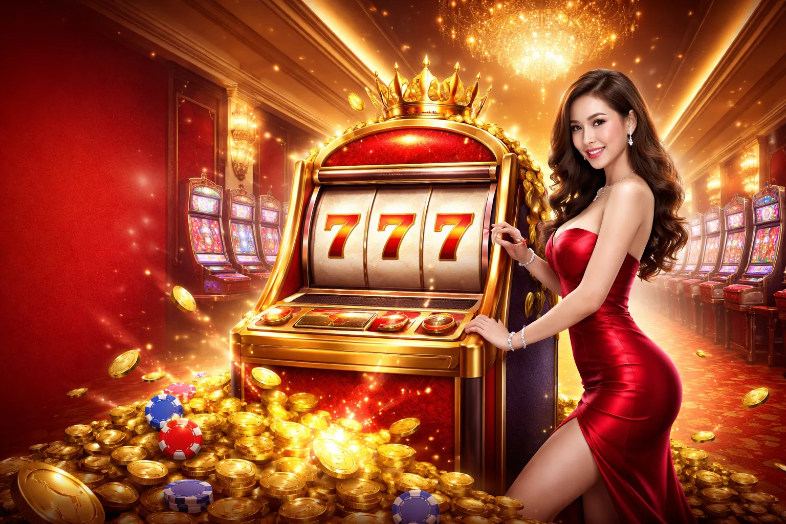 Máy slot game với biểu tượng may mắn và giải thưởng lớn tại AZ88.